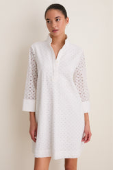 White Eyelet Megan Dress
