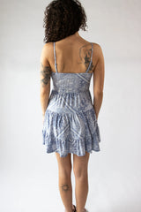 Paisley Bandana Print Mini Dress