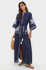 Navy Swan Dress