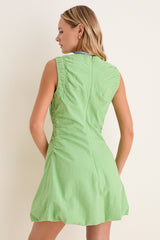 Pistachio Seersucker Alisa Dress
