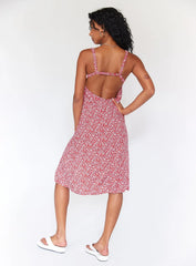 Georgia Midi Dress Red
