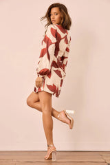 Byzance Mini Dress - Wine