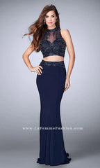Two-Piece High-Neck Beaded Gigi Dress