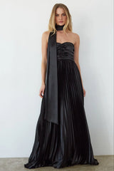 River Plisse Maxi Dress