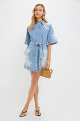 Light Wash Charlene Denim Mini Dress