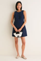 Navy Chino Rhoda Mini Dress