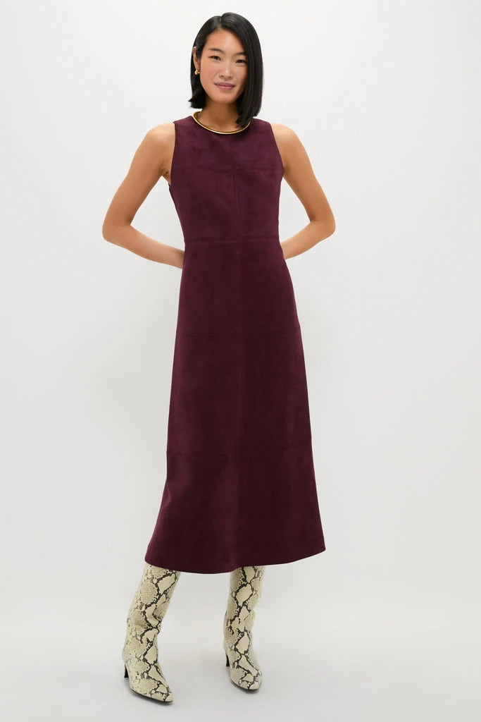 Winetasting Vegan Suede Manon Dress