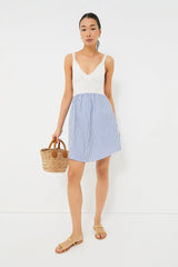 The White and Royal Esmee Dress