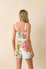 Sorrento Gardens Duo Printed Belted Romper