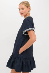 Midnight Alison Short Sleeve Mini Dress