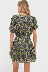 Luna Rosalie Short Sleeve Mini Dress