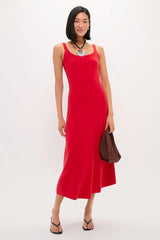 Red Knit Barrington Dress