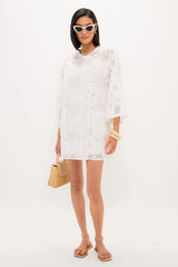 White Floral Lace Sidney Coverup