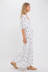 Exclusive Daughters Blackberry Wine Santiago 3 Maxi Dress